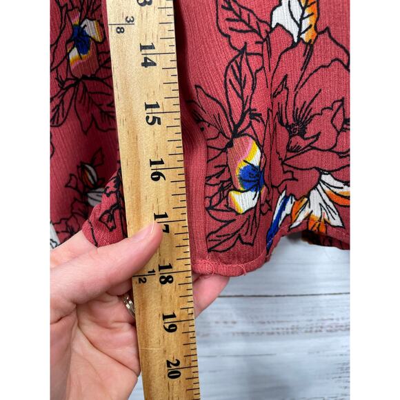 As U Wish High Neck Sleeveless Jumpsuit Wide Leg Small Boho Wedding Floral Beach - Picture 6 of 12